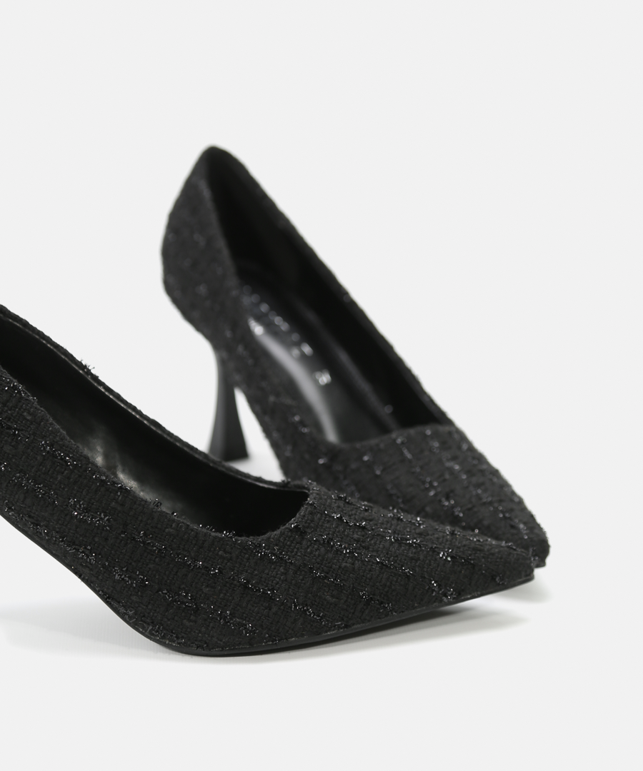 Zapatos tacón tweed image number null